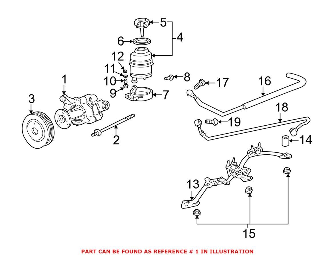 BMW Power Steering Pump (Rebuilt) 32411092016